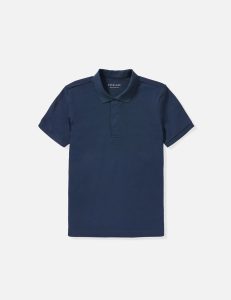 Men’s Solid Polo Neck 100% Cotton Blue